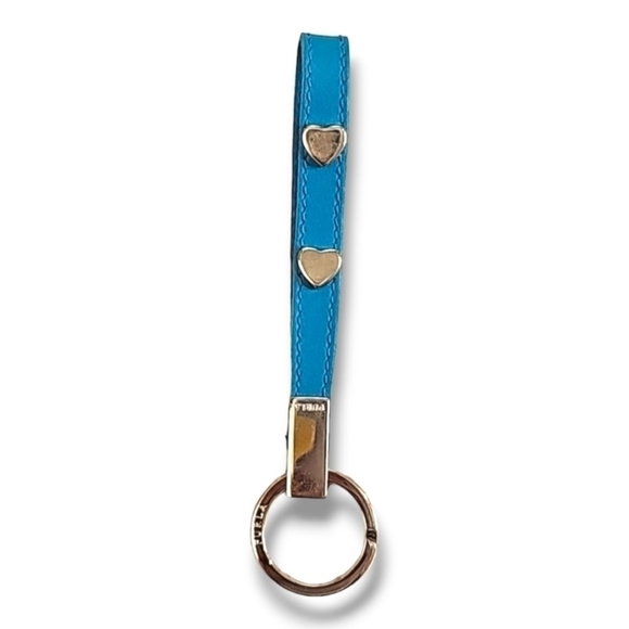 Furla Accessories - Ferla Turquoise And Silver Heart Keyring - OS